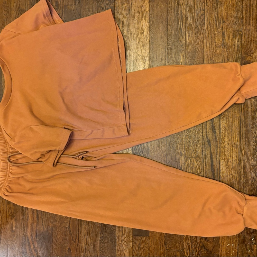 SHEIN Orange Cozy Loungewear Set